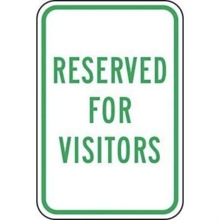Accuform TRAFFIC SIGN RESERVED FOR VISITORS FRP341RA FRP341RA